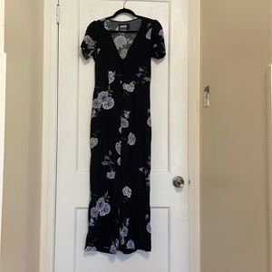 Reformation floral jumpsuit